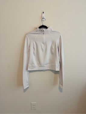 Yogalicious LUX White Zip Neck Pullover